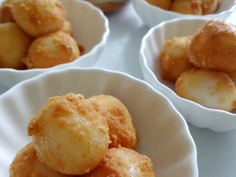 一番簡単☆お月見だんご☆きなこ味